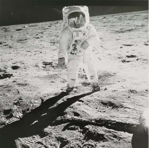 Neil Armstrong 1930 2012 Apollo 11 Mission Aldrin On Moon Surface