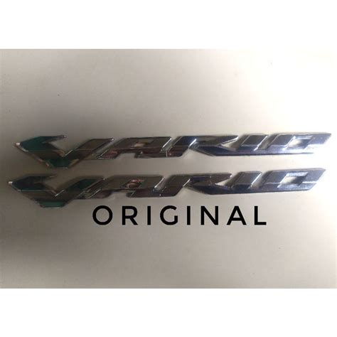 Honda Vario Emblem Vario Vario Chrome Right And Left Shopee Malaysia