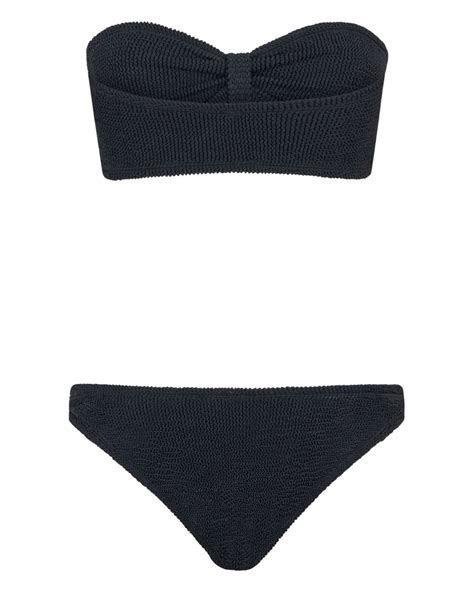 Hunza G Coverage Jean Bikini Set In Black Lyst UK