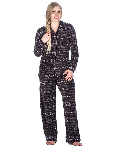 Noble Mount Womens Microfleece Pajama Sleepwear Set