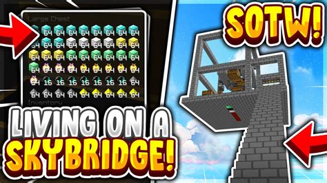 Living On A Skybridge Sotw Super Rich Minecraft Hcf Youtube