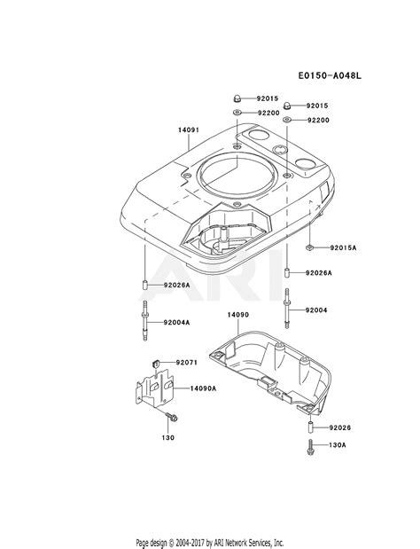 Kawasaki FC150V ES32 4 Stroke Engine FC150V Parts Diagram For COOLING