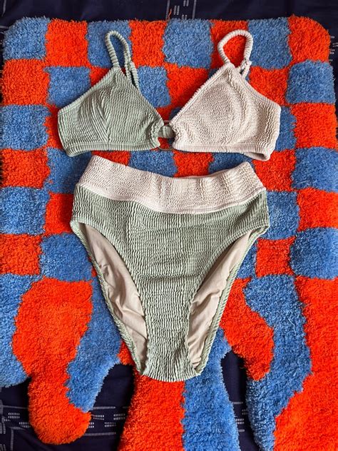 Dear Sea Stories Ulan Bikini Top And Takipsilim Ver2 Bikini Bottom In Pandan Cream Women S