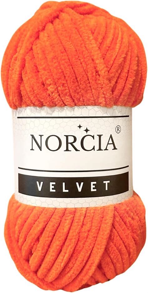 Norcia Soft Velvet Yarn Chenille Yarn For Crocheting Super