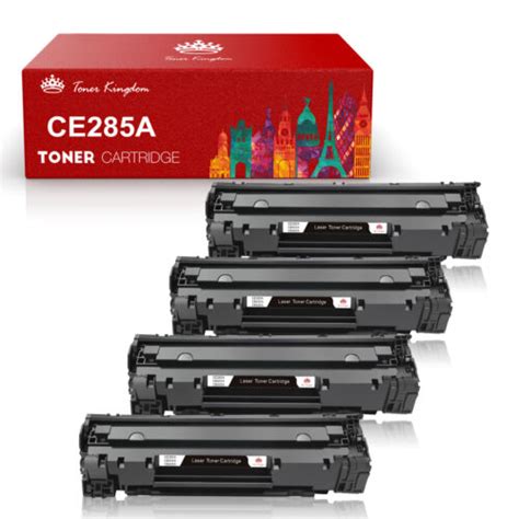 4pcs Ce285a 85a 285a Toner Cartridge For Hp Laserjet P1102 P1102w M1132 M1212nf Ebay