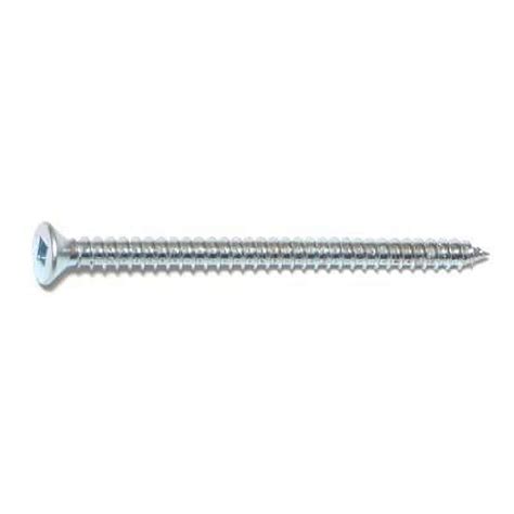 X Zinc Square Drive Flat Head Sheet Metal Screws Pcs