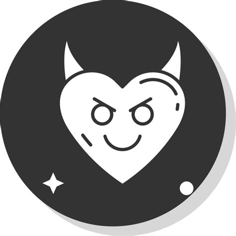 Demon Glyph Grey Circle Icon 41691748 Vector Art at Vecteezy