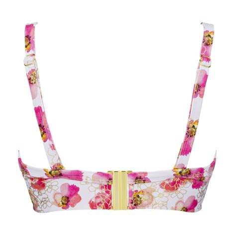 Annadiva Swim Poppies Longline Bikini Oberteil Golden Flower Annadiva