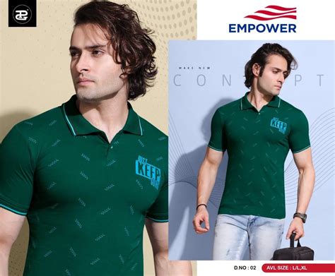 Cotton Printed Empower Mens Collar T Shirt Round Neck At Rs 144piece