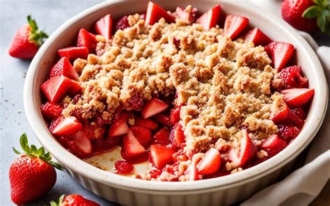 Easy Rhubarb Strawberry Crumble Recipe