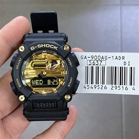 OFFICIAL WARRANTY Casio G Shock GA 900AG 1A Analog Digital Gold Tone