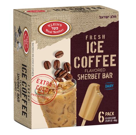 Healthy Habits Ice Coffee Sherbet Bar Kosher Ice Cream