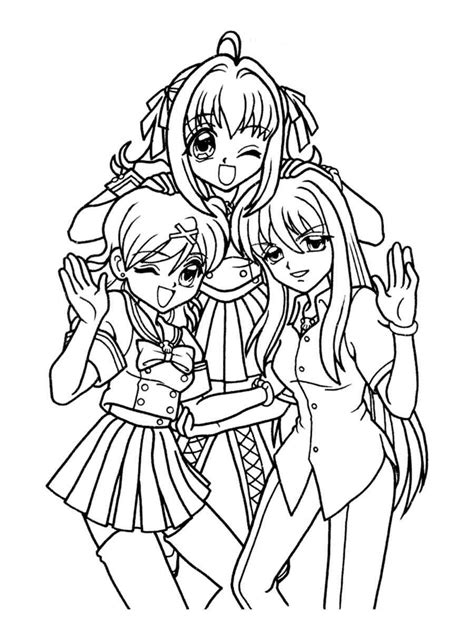 Anime Girl coloring pages