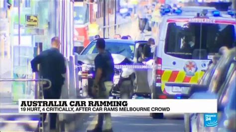 Australia Two Men Arrested After Car Rams Melbourne Crowd France 24