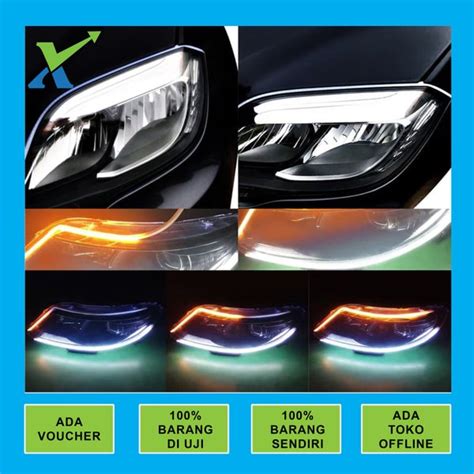 Jual Drl Lampu Alis Neon Motor Warna Mode Fitur Sein Sen Running