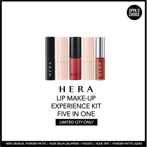 Newexclusive Hera Lip Make Up Experience Kit Five In One Powder