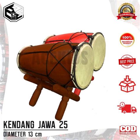 Jual Original Alat Musik Tradisional Kendang Jawa Ukuran 25 Cm Gendang