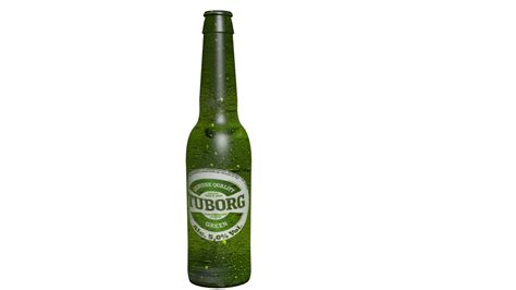 3d Tuborg Beer Bottle Model Turbosquid 1491461