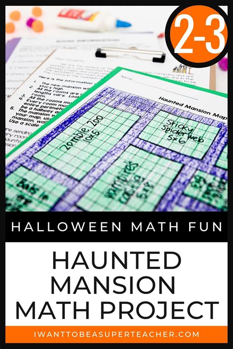 Halloween Math Project Haunted Mansion Design Halloween Math Math