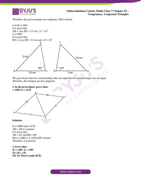 Geometry Worksheet Congruent Triangles Answers E Street Light