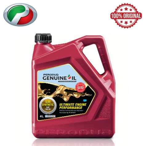 Perodua Sae W Api Sm Semi Engine Oil L For Myvi Ativa Axia Bezza