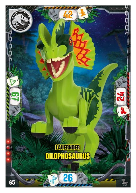 Nummer I Lauernder Dilophosaurus I Lego Jurassic World Tcg Blue