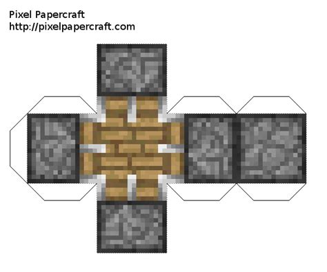 Papercraft Piston | Paper crafts, Minecraft projects, Pistons