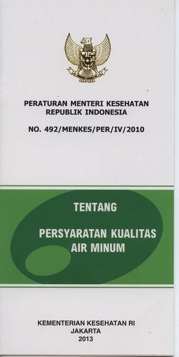 Peraturan Menteri Kesehatan Republik Indonesia No 492 MENKES PER IV