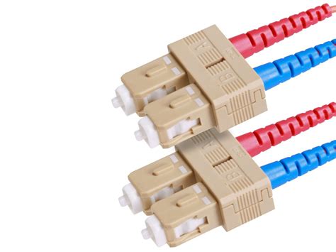 Monoprice Cable De Fibra Ptica Om Metros Aqua Sc Sc Ul Tipo