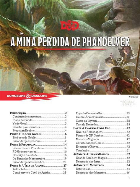 A Mina Perdida De Phandelver - A Mina Perdida de Phandelver (Lost Mine of Phandelver) V1.7 | PDF ...
