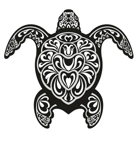 Simple Tribal Sea Turtle