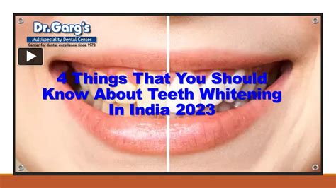 Ppt Things That You Should Know About Teeth Whitening In India