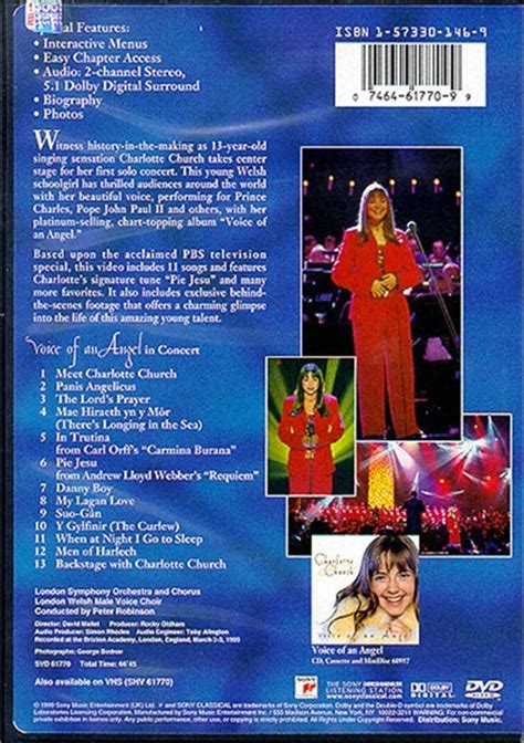 Charlotte Church: Voice Of An Angel (DVD 1999) | DVD Empire