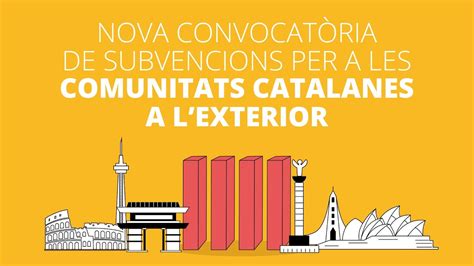 Convocatòria de subvencions per a les comunitats catalanes a lexterior