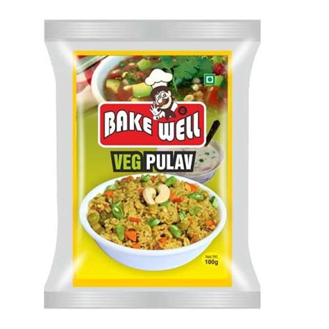 100g Bake Well Veg Pulav Masala Powder Packaging Type Packet At Best