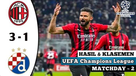 Hasil Ac Milan Vs Dinamo Zagreb ~ Hasil Liga Champion Tadi Malam