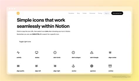 Notion icons: 15 FREE icon libraries for Notion