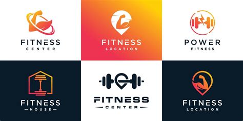 Fitness Logo Design Collection For Business With Creative Element