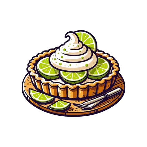 Premium Vector Lime Pie Ai Generated Image