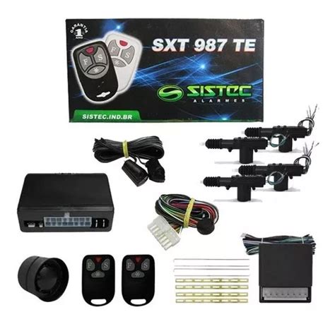 Kit Completo De Alarma Universal Sistec E Trava De 4 Puertos Sxt987