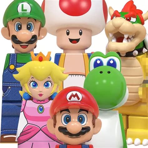 Minifiguras Bloques Armable Mario Bros Princesa Peach Bowser Cuotas