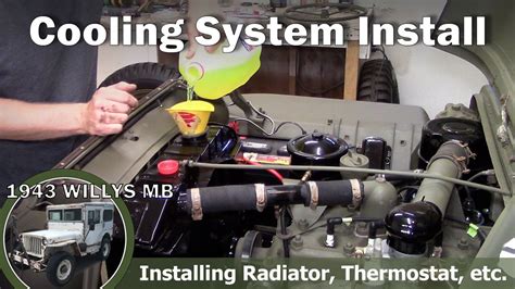 1943 Willys Mb Jeep Cooling System Install Youtube