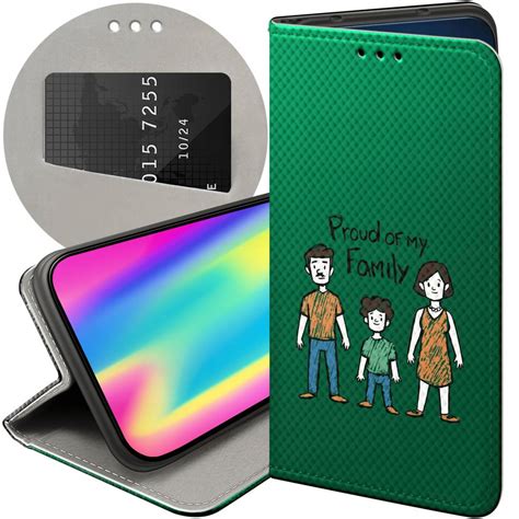 Etui Z Klapką Do Xiaomi Redmi 10A Wzory Rodzina Familia Dom Futerał