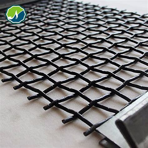 Manganese Steel Mn Square Opening Wire Mesh Used For Mining Circular