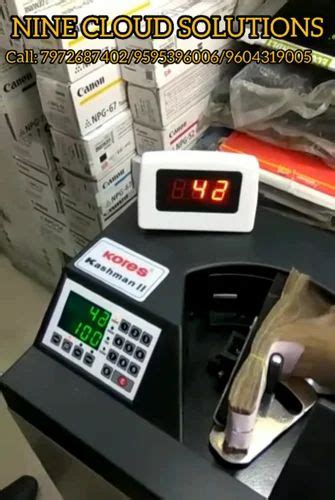 Fully Automatic Kores Desktop Bundle Note Counting Machine Hopper