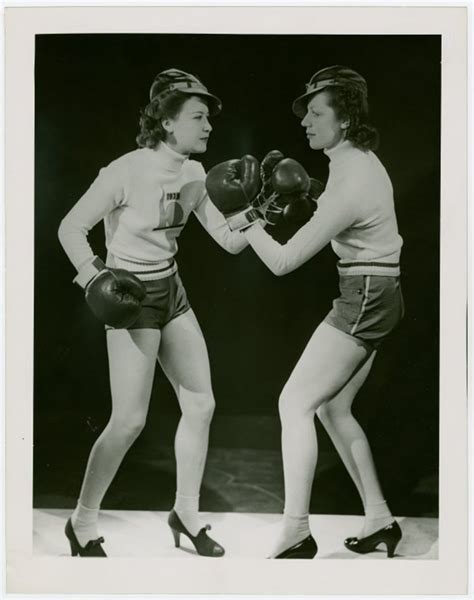 Women In Trylon And Perisphere Sweaters Boxing From The 1939 40