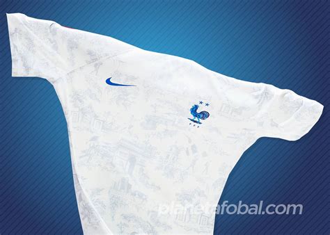 Camiseta Nike Francia Segunda Equipación Match Mundial Qatar 2022