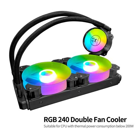 J Cool Moon Cold Moon One Piece Pc Case Water Cooler With Rgb