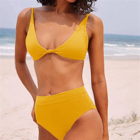 Jacenvly 2024 Plus Size Bikini Swimsuits For Women Skin Friendly Fashion Women S Color Open Back