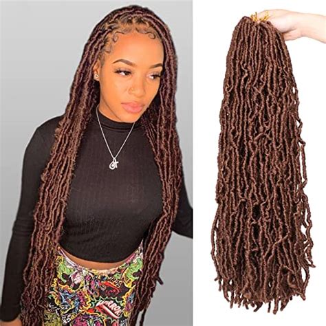 ZRQ 24 Inch 7 Packs New Faux Locs Hair For Butterfly Locs Pre Looped